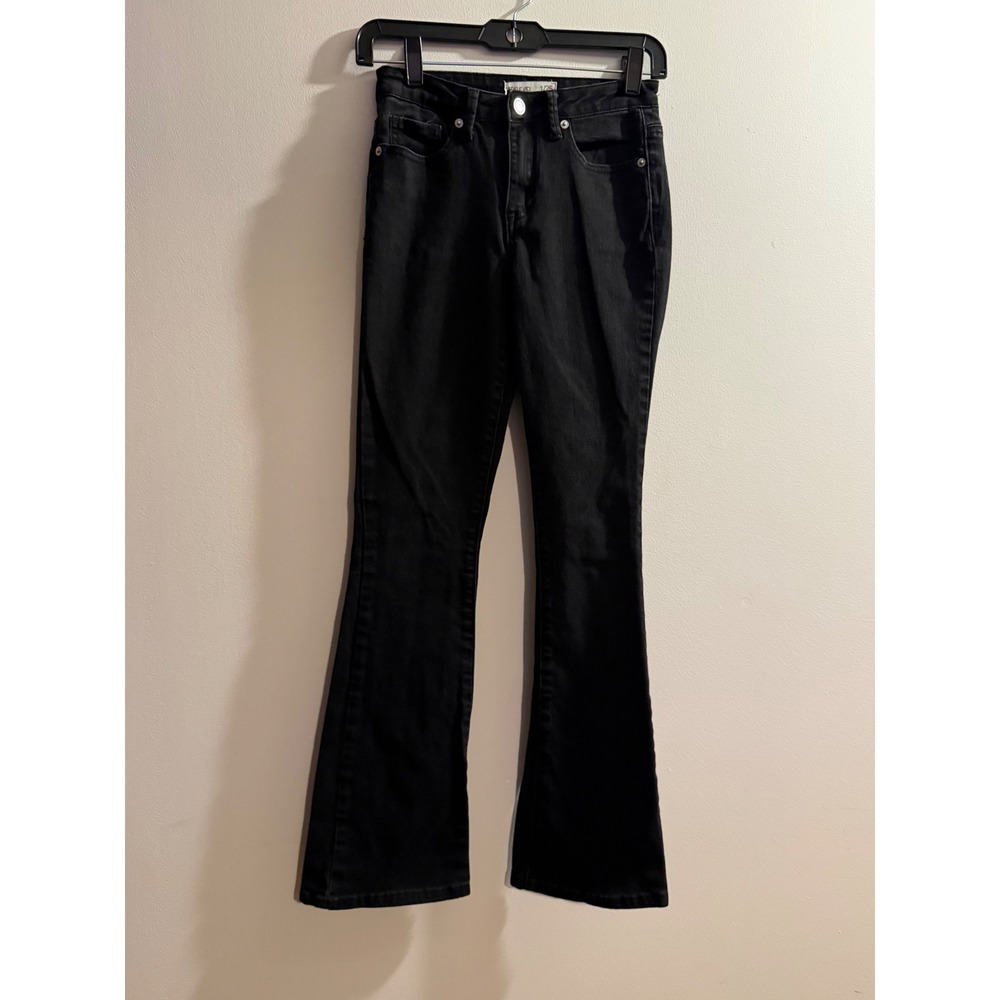 Thread Market Black Flare Jeans Wing Embroidery Studded Y2K Size 1/25
